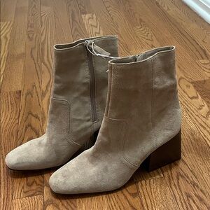 Blondo Waterproof Tan Suede Ankle Boots
